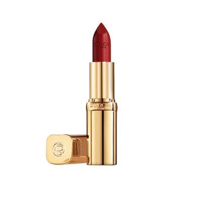 L'Oréal Paris Rouge à lèvres Satiné Soin Hydratant Teinte S'il Vous Plait (124) Color Riche, 1 rouge à lèvre