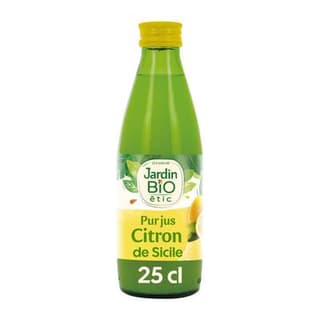 Jardin Bio Etic Jus de Citron de Sicile Bio, 25cl