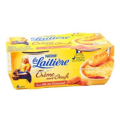 La laitière Crème aux œufs sur lit de caramel, 4x100g