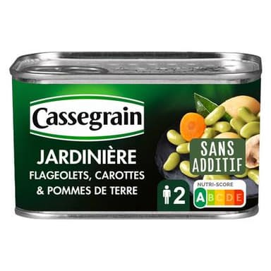 Cassegrain Jardinière de flageolets, carottes et pommes de terre, 265g