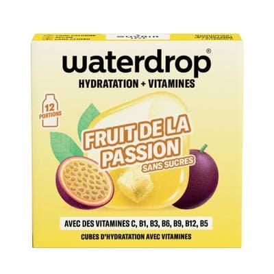 Waterdrop Cubes d'hydratation saveur passion - 12 cubes, 24g