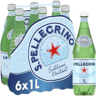 San Pellegrino Eau gazeuse minérale naturelle, 6x1L