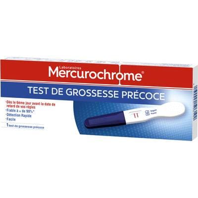 Mercurochrome Test de grossesse précoce, 1 pièce
