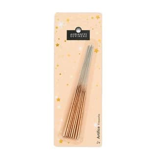Ambiances Devineau Cierges étincelant de couleur or 18cm, 10 pièces