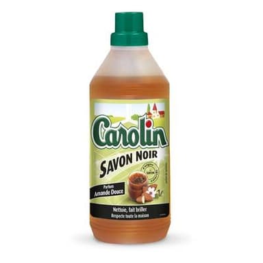 Carolin Nettoyant sol savon noir et amande douce, 1l