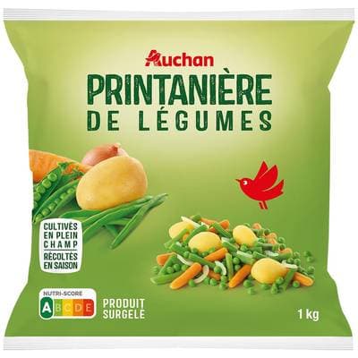 Auchan BIO Printanière de légumes, 1Kg