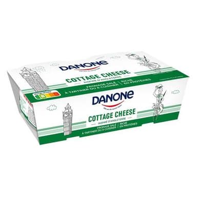 Les Danone Du Monde Fromage salé - Cottage Cheese, 2x180g