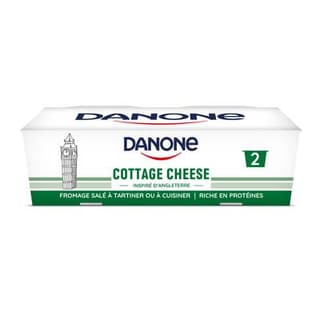 Les Danone Du Monde Fromage salé - Cottage Cheese, 2x180g