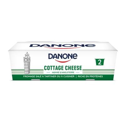 Les Danone Du Monde Fromage salé - Cottage Cheese, 2x180g