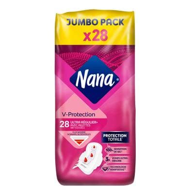 Nana Serviettes hygiéniques Ultra Régulier, 28 pièces