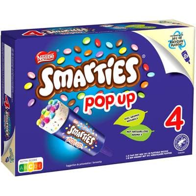 Smarties Smarties Pop Up, 4 bâtonnets - 208g