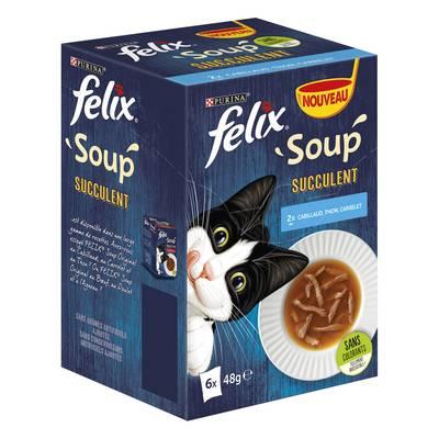 Purina - Félix - Sachets Soupe Succulent Poisson pour chat