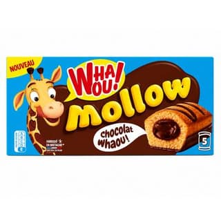 Whaou Gateau Coeur chocolat Mollow, 5 gâteaux - 150g