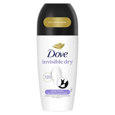 Dove Déodorant Bille Femme Anti-transpirant Anti-traces 72h Invisible Dry, 50ml