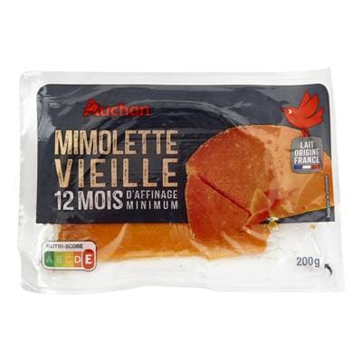 Auchan Gourmet Mimolette vieille en bloc, 200g