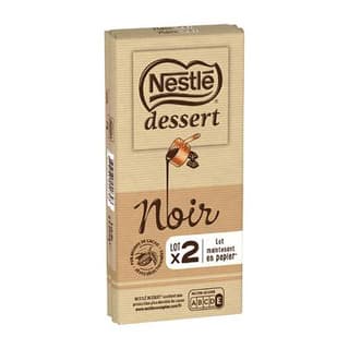 Nestlé Dessert Chocolat pâtissier noir, 2x205g
