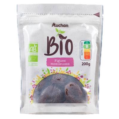 Auchan BIO Figues Moelleuses Bio, 200g