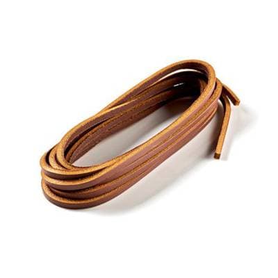 De Clermont Lacets cuir Timber pour chaussures bateau, 110 cm 2 pièces