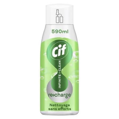 Cif Recharge Nettoyant Ménager Infinite+ Clean Nettoyage sans Efforts, 590ml