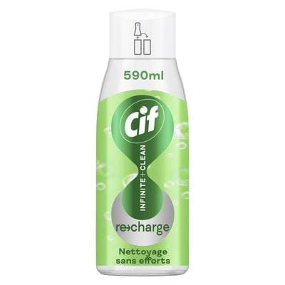 Cif Recharge Nettoyant Ménager Infinite+ Clean Nettoyage sans Efforts, 590ml