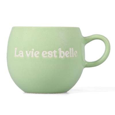 Collection Muggie Chope 42cl La vie est belle vert, 1 pièce