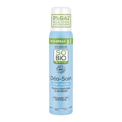 SO'BIO ETIC Éco-spray déo-soin, Aloe vera bio, 100ml