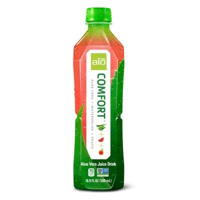 Alo Jus d'Aloé vera pastéque et pêche, 50cl