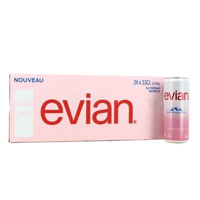 Evian Eau minérale naturelle, 24x33cl