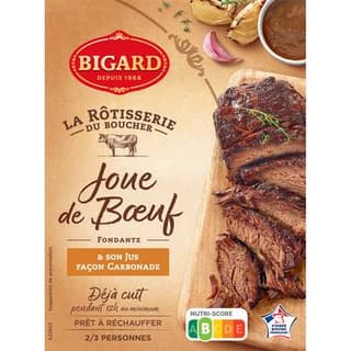 Bigard Joue de Boeuf Fondante et son Jus façon Carbonade, 400g