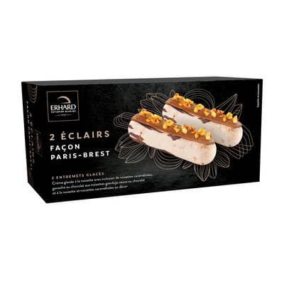 Erhard Eclairs glacés façon Paris Brest, 2x65g
