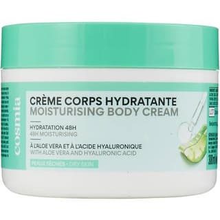 COSMIA Crème corps hydratante 48H à l'aloé véra et à l'acide hyaluronique, 300ml