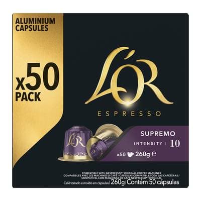 L'or Espresso Café Capsules supremo intensité 10 x50, 50 capsules