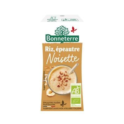 Bonneterre Boisson riz épeautre noisette bio, 20CL