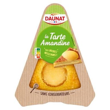 DAUNAT Tarte amandine aux poires, 100g