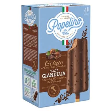 Popelino Bâtonnet Chocolat Gianduja noisette, 4x78g