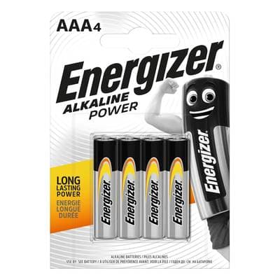 Energizer 4 Piles LR03 / AAA Alcaline Power, 4  piles