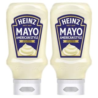 Heinz Mayonnaise American Style en Flacon Souple Squeeze Top Down, Lot de 2x215g
