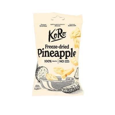 Koro Ananas lyophilisés en morceaux, 40g