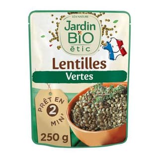 Jardin Bio Etic Lentilles Vertes Bio, 250g