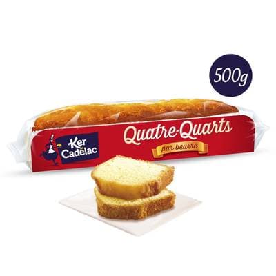Ker Cadélac Gâteau Quatre-Quarts Pur Beurre, 500g