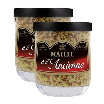 Maille Moutarde à l'ancienne en bocal, Lot de 2x160g