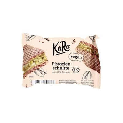 Koro Gaufrettes fourrées à la pistache bio, 22g