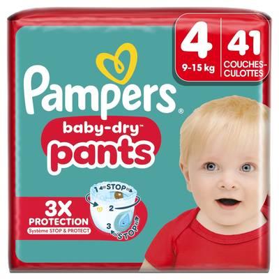 Pampers Babydry Pants - Couches Culottes Bébés Baby-Dry Pants 9-15kg T4 