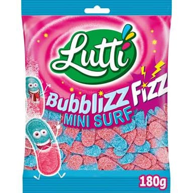 Lutti Bubblizz mini surf, Sachet de 180g