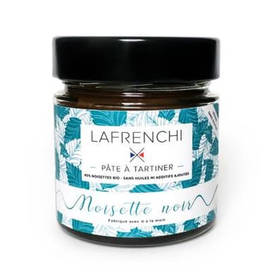 La Frenchi Pâte à tartiner Noisettes Chocolat Noir, 250g