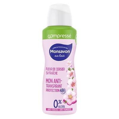 Monsavon Déodorant compressé cerisier, 100ml
