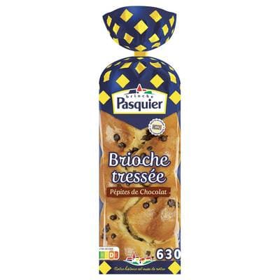 Pasquier Brioche Tressée aux Pépites de Chocolat, 630g