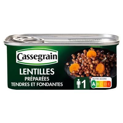 Cassegrain - Lentilles préparées tendres et fondantes 