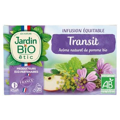 Jardin Bio Etic Infusion Transit à la pomme Bio, 20 sachets