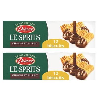 Delacre Sprits chocolat au lait, Lot de 2x150g